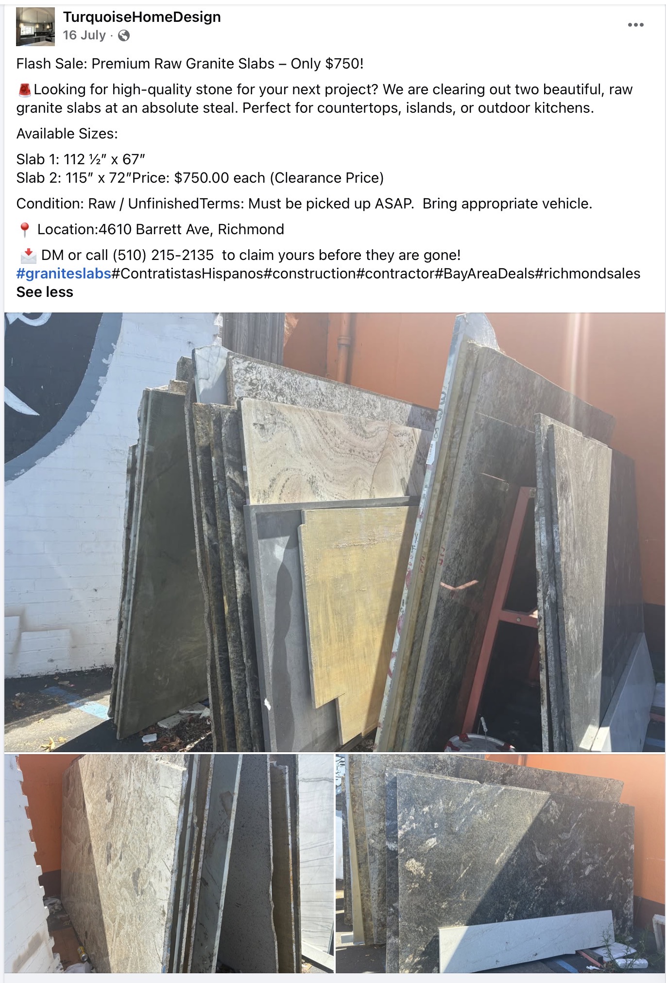Clearance tile selection 4