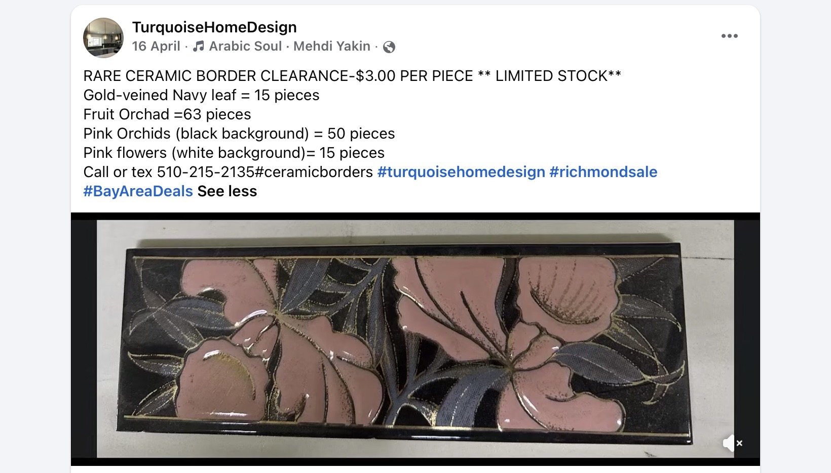 Clearance tile selection 24