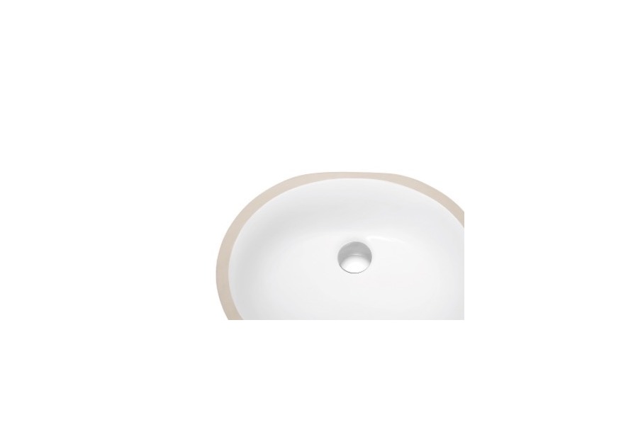 CUSA007A00 oval white ceramic undermount sink