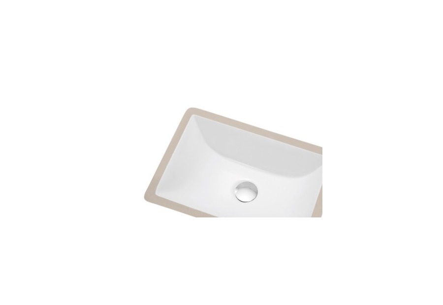 CUSN015000 rectangular white ceramic undermount sink
