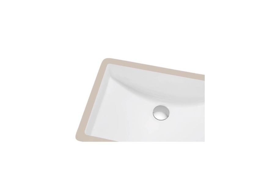 CUSN017000 rectangular white ceramic undermount sink