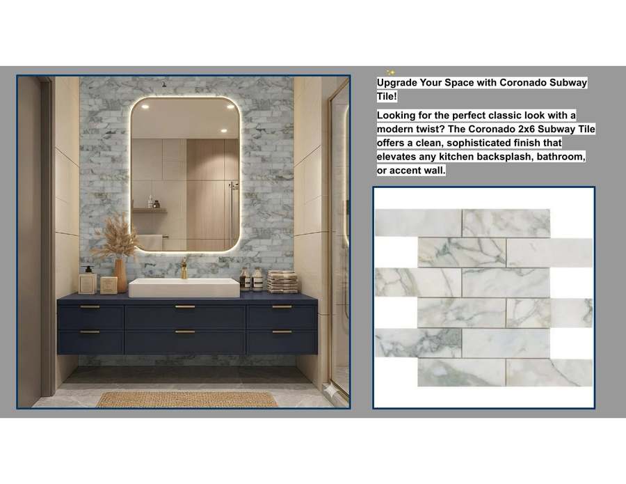Coronado 2x6 Subway Tile