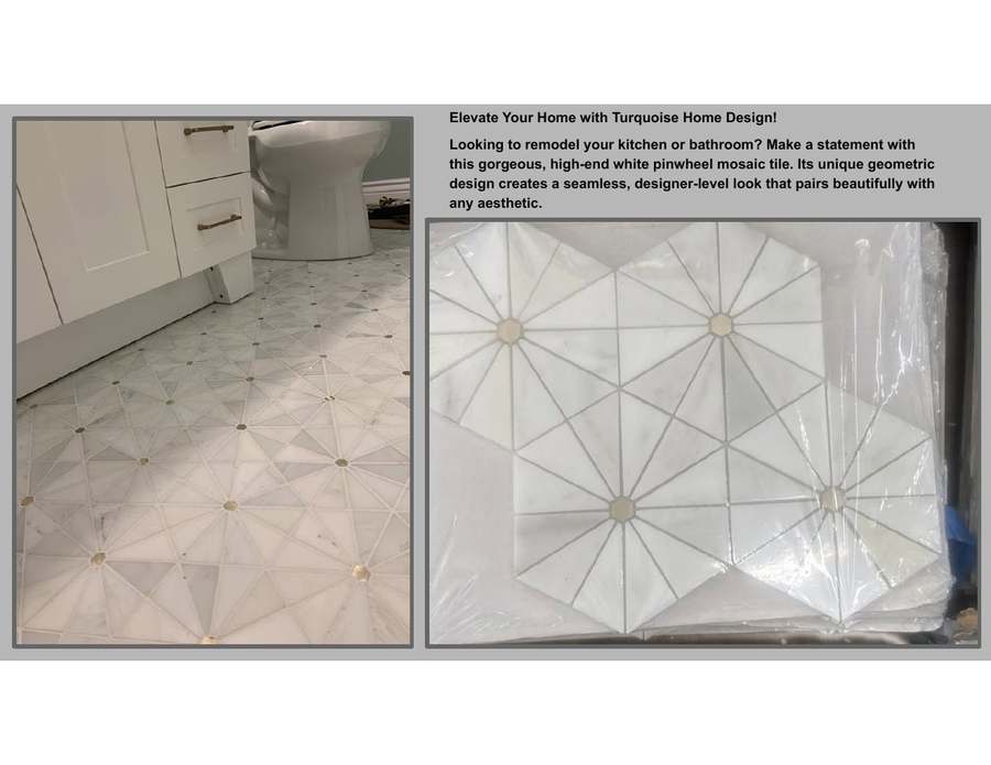 White Pinwheel Mosaic